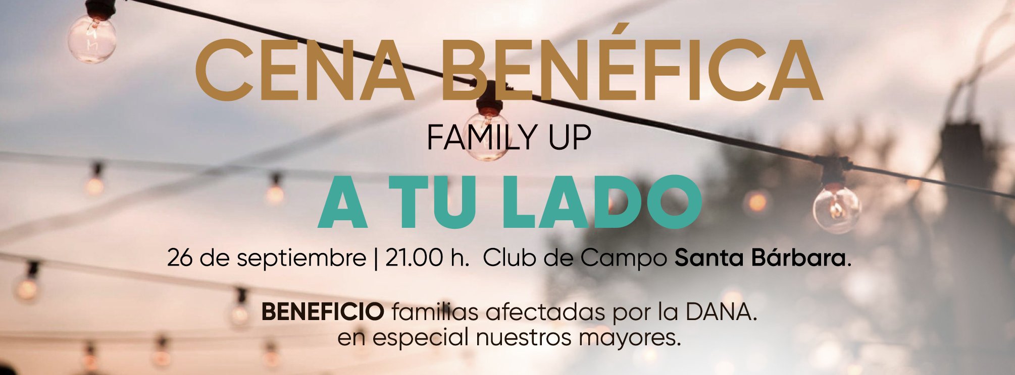 Cena benéfica A TU LADO