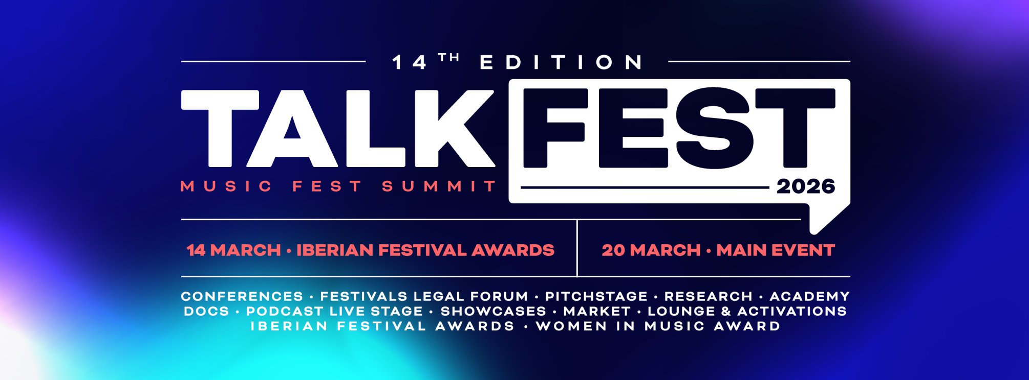 TALKFEST - MUSIC FEST SUMMIT 2026 - 14th Edition