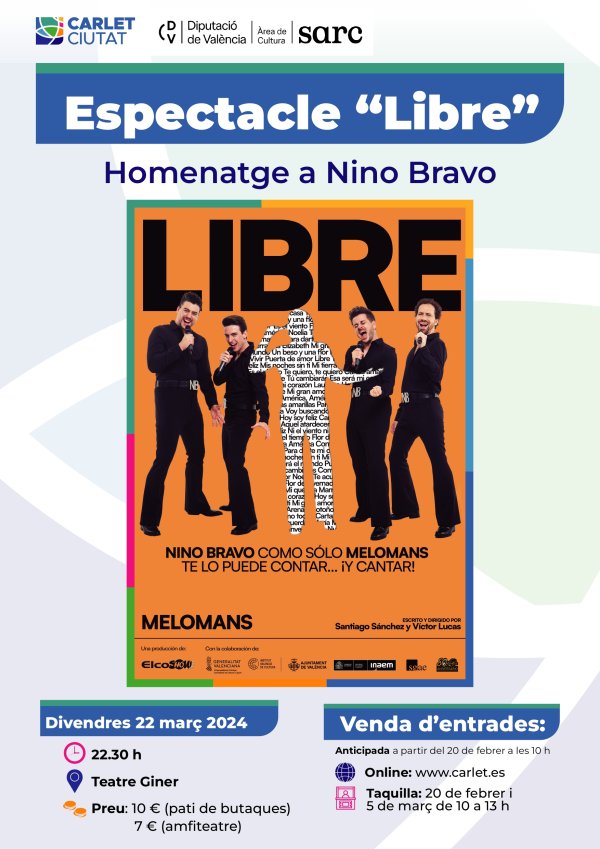 LIBRE homenatge a Nino Bravo (Carlet)