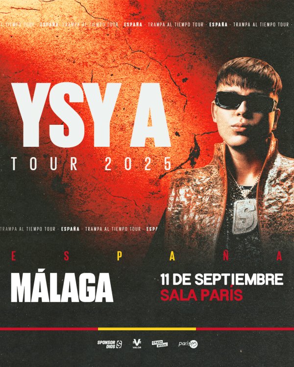 CONCIERTO YSY A - MÁLAGA - SALA PARIS 15 -  JUEVES 11 DE SEPTIEMBRE