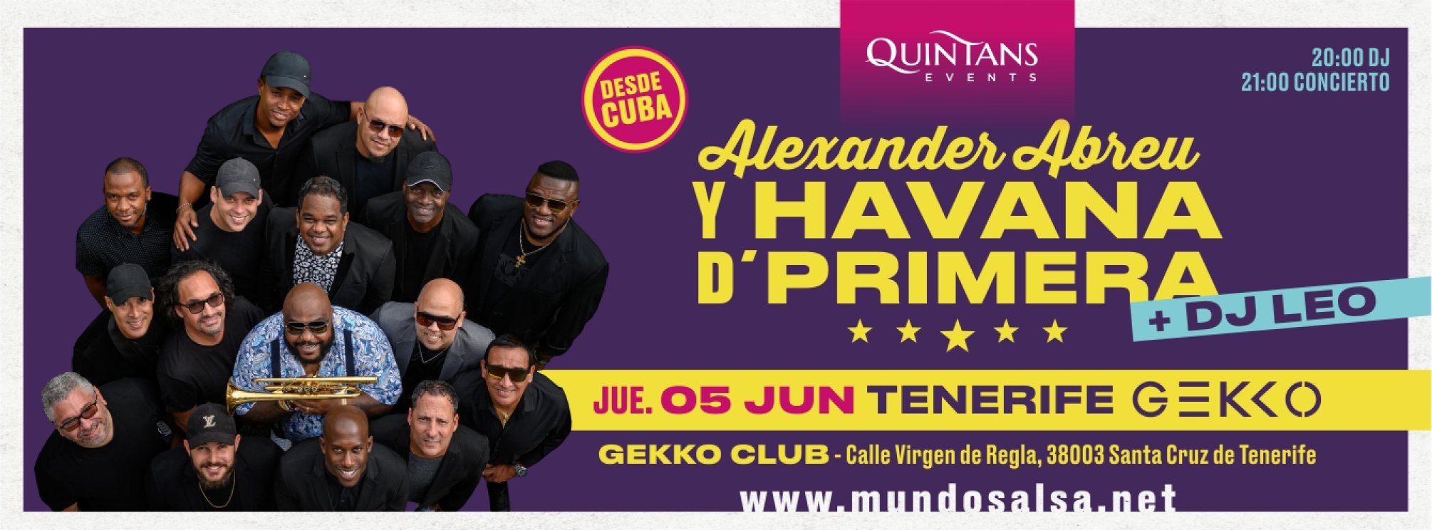 ALEXANDER ABREU y HAVANA D’PRIMERA en Tenerife