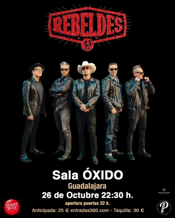 Los Rebeldes en Sala Óxido Guadalajara