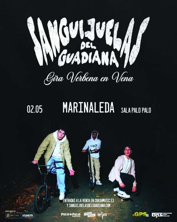 CONCIERTO SANGUIJUELAS DEL GUADIANA (GPS) - MARINALEDA - SALA PALO PALO - 2 DE MAYO