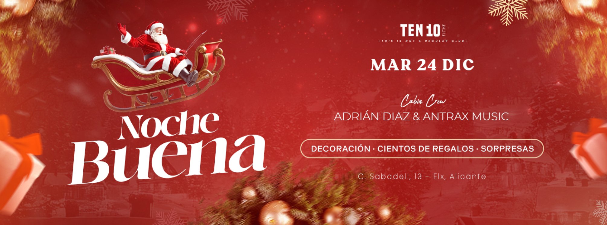 Martes 24 NocheBuena TEN 10 ELche