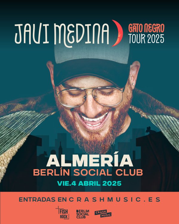 CONCIERTO JAVI MEDINA - ALMERÍA - SALA BERLIN SOCIAL CLUB -  VIERNES 4 DE ABRIL
