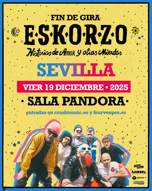 CONCIERTO ESKORZO - SEVILLA - PANDORA - VIERNES 19 DE DICIEMBRE